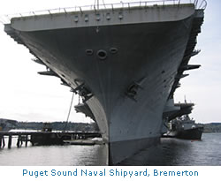 Photo: Aircraft Carrier, Puget Sound Naval Shipyard, Bremerton
