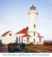 Photo: Fort Worden Lighthouse near Port Townsend
